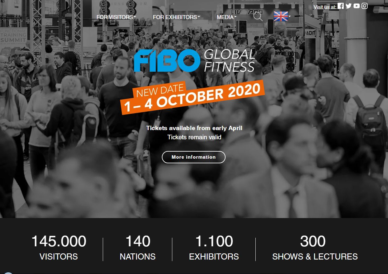2020年FIBO科隆國際體育用品展